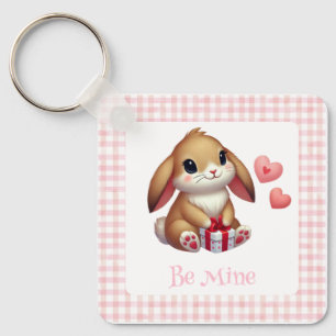 Llavero Conejito lindo del día de San Valentín 