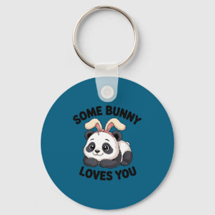 Llavero Conejito Panda Adorable Alguien Te Ama