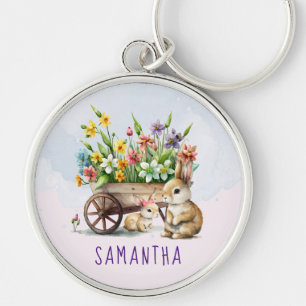 Llavero Conejitos Lindos Personalizados Pascua de Resurrec
