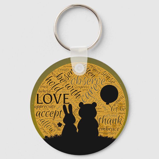 Llavero Conejo de amor (Anverso)