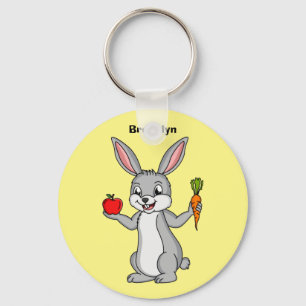 Llavero Conejo de conejo con verduras personalizado