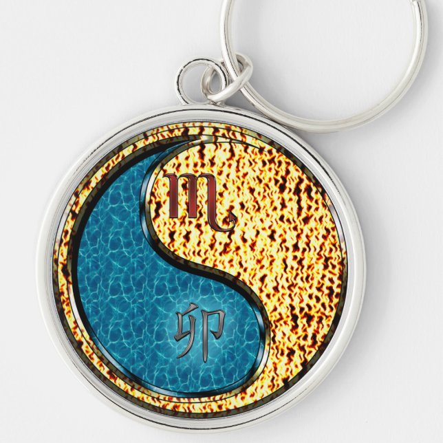 Llavero Conejo de Escorpio y Fuego (Frente)