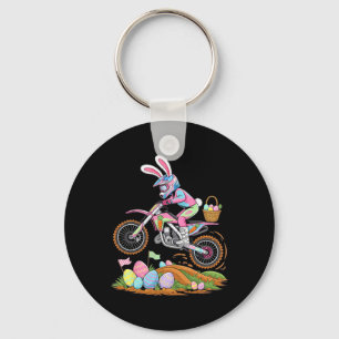 Llavero Conejo de Motocross Bicicleta de Tierra Pascua Mot