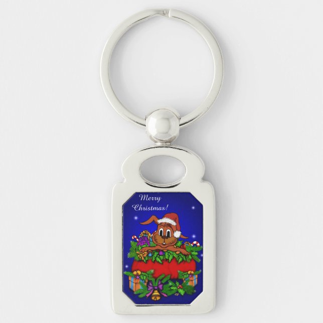Llavero Conejo de navidades (Anverso)