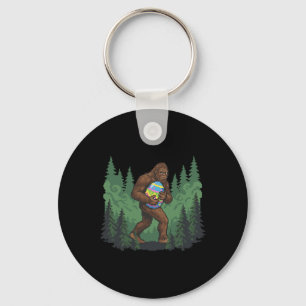 Llavero Conejo de Pascua Bigfoot Sasquatch Caza de Huevos