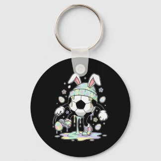 Llavero Conejo de Pascua de fútbol Huevo Drip Helado Niños