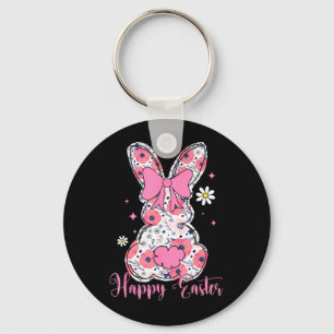 Llavero Conejo de Pascua Feliz Coqueta Lazo Conejita Mujer