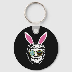 Llavero Conejo de Pascua Feliz Trump Caza de Huevos de Pas
