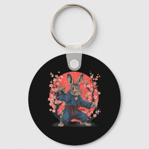Llavero Conejo de Taekwondo Kickboxing Jiu-Jitsu Kung