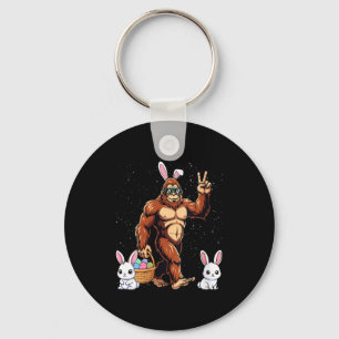 Llavero Conejo divertido de Pascua de Bigfoot femenino