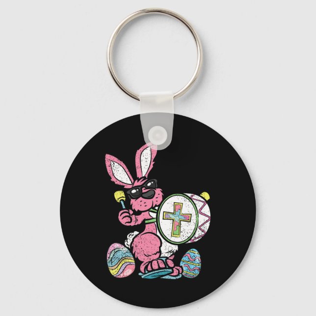 Llavero Conejo Drummer Semana Santa Huevos Caza Conejo de  (Anverso)