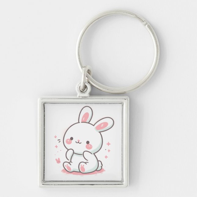 Llavero Conejo dulce - Regalo perfecto para los amantes de (Frente)