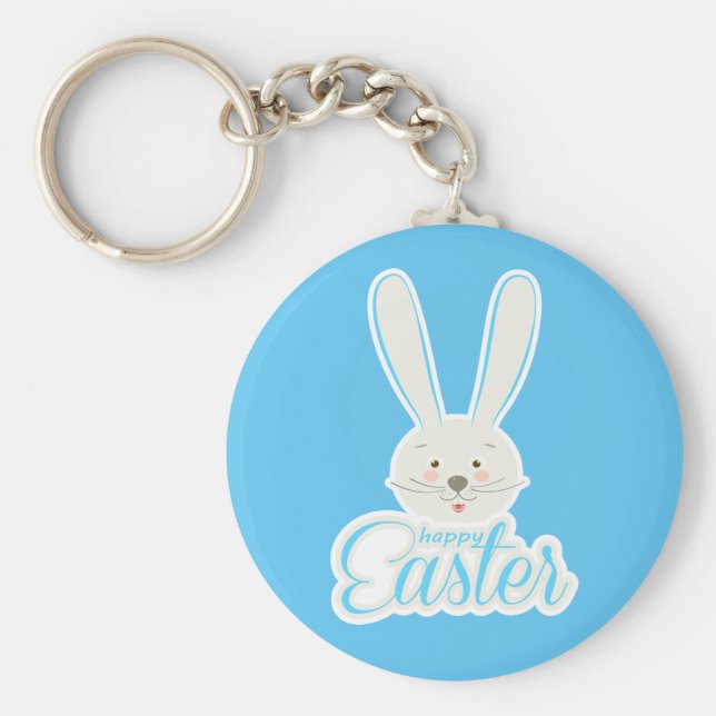 Llavero Conejo lindo Feliz Semana Santa Cacería Fiesta Pri (Frente)