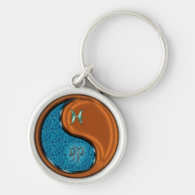 Llavero Conejo Pisces y Madera (Frente)