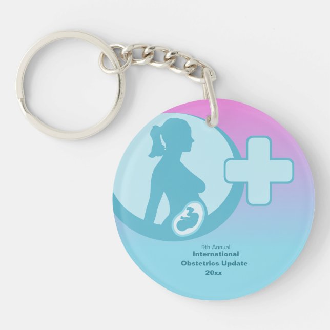 Llavero Conferencia médica de obstetricia y ginecología (Frente)