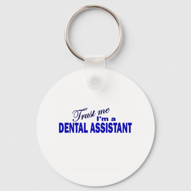 Llavero Confía en mí. Soy un asistente dental (Anverso)