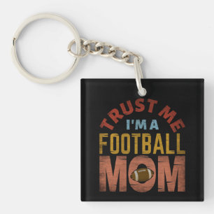 LLAVERO CONFÍA EN MÍ SOY UNA MAMÁ DE FÚTBOL AMERICANO