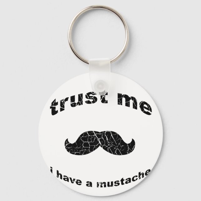 Llavero Confía en que tengo bigote (Anverso)