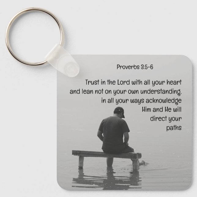 Llavero Confianza en el Señor Confortando el levantamiento (Anverso)