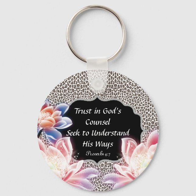 Llavero Confianza en la cadena de claves de impresión de a (Anverso)