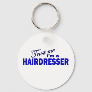 Llavero Confíe en que yo es un aparador del pelo