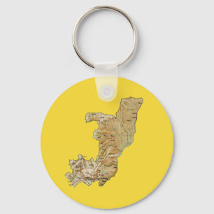 Llavero Congo-Brazzaville Map Keychain