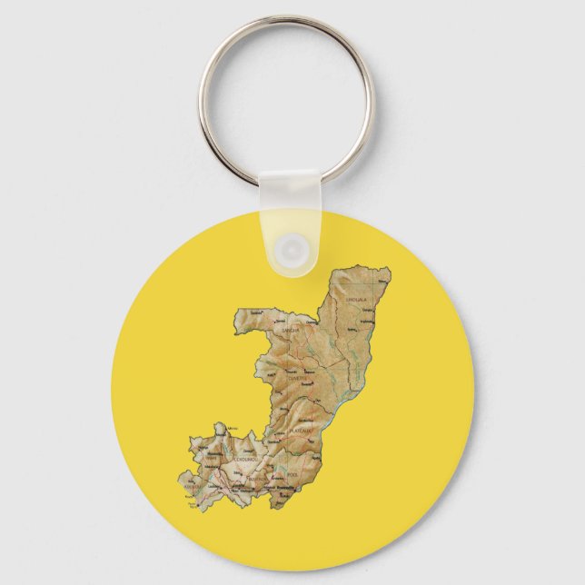 Llavero Congo-Brazzaville Map Keychain (Anverso)