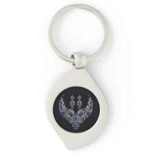 Conjunto de joyería de cristal de tigre plateado a