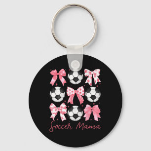 Llavero Conjunto de mujer con lazo rosa Coquette Mama Fútb