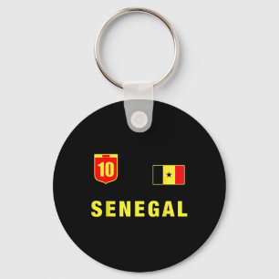 Llavero Conjunto de Senegal Verde Ropa de Senegal Diseño d