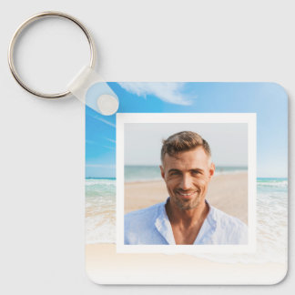 Llavero Conmemoración del fondo de la playa Keepsake Keych