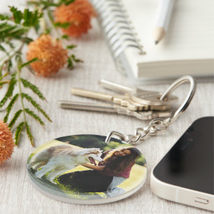 Llavero conmemorativo de foto de mascota personali