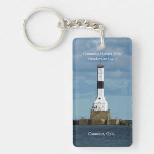 Llavero Conneaut Harbour West Bkw Light Recta de claves