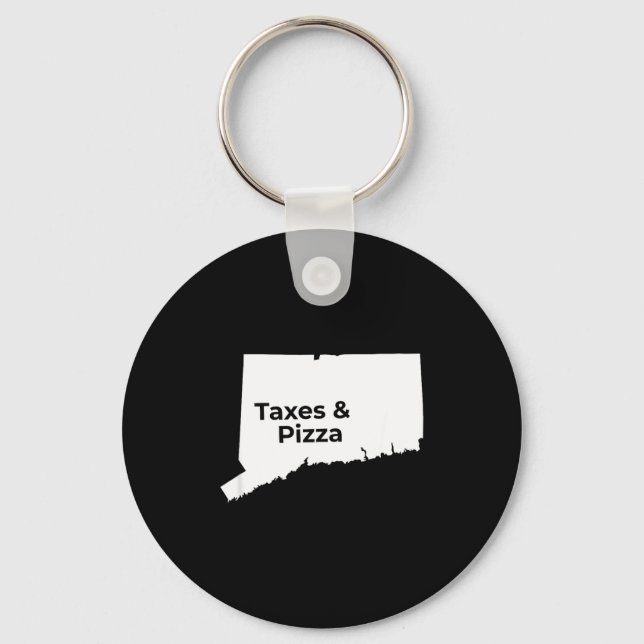 Llavero Connecticut Taxes &amp; Connecticut Zza  (Anverso)