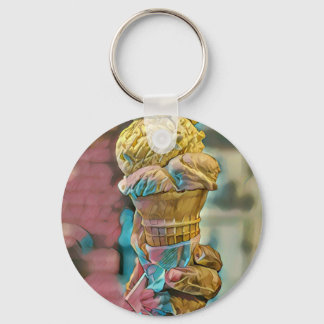 Llavero Cono de helado vintage