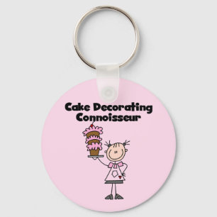Llavero Conocedora de Decoración de Tartas Femenina