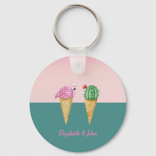 Llavero Conos de Helado Coloridos Geniales - Personalizado
