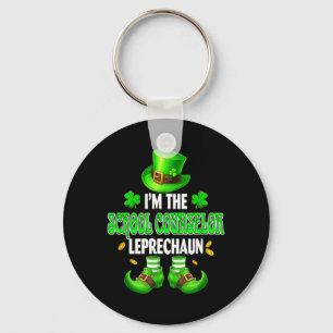 Llavero Consejero Escolar Leprechaun Día de Patricks Orgul