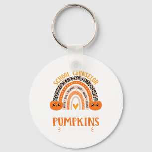 Llavero Consejero escolar Rainbow Leopard Imprimir Hallowe