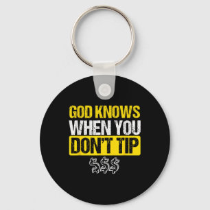 Llavero Consejo blanco de Dios Bartender Barman Waiter Pub