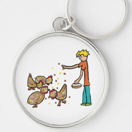 Llavero Conservación del pollo