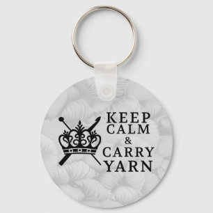 Llavero Conservar la calma Carry Yarn Crafts