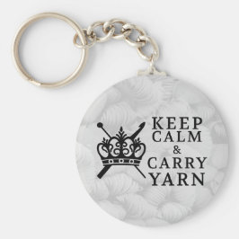 Llavero Conservar la calma Carry Yarn Crafts