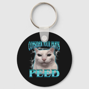 Llavero Considera Pantalones Meó Gato Divertido Meme Humor