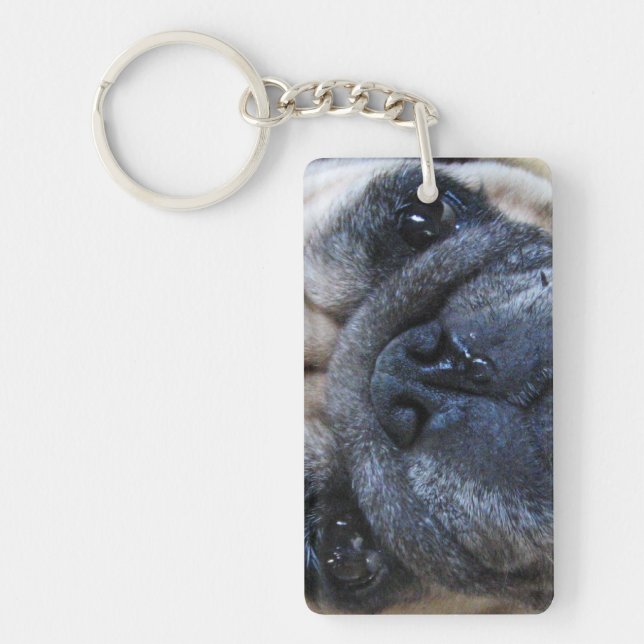 Llavero Consiga el perro pronto enfermo bien del barro (Frente)