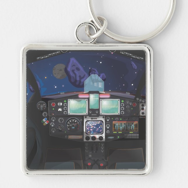 Llavero Consola de Nave Espacial (Frente)