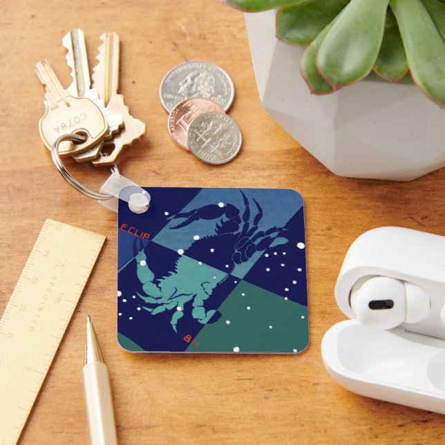 Llavero Constelación de Cangrejo de Cáncer Zodiaco Astrolo (Escritorio )