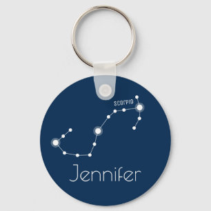 Llavero Constelación de escorpio zodiaco personalizada