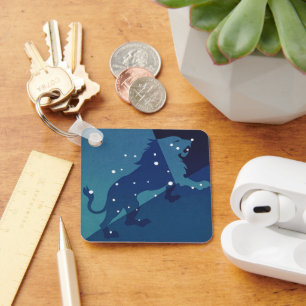 Llavero Constelación de Leo León Zodiaco Vintage Astrologí