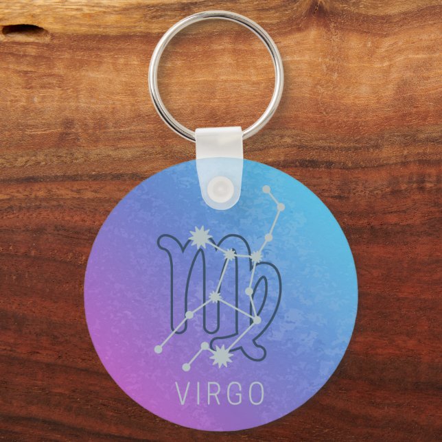 Llavero Constelación del Horóscopo de Signo Zodiaco Virgo (Anverso)